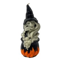 Vintage Gurley Glow In The Dark Witch &amp; Cauldron Halloween Candle Unused - $53.30