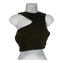 Cider Women&#39;s Asymmetrical Sleeveless Crop Top Size Small - £22.03 GBP