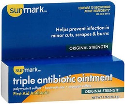Sunmark Sunmark Triple Antibiotic Ointment, 1 oz (Pack of 2) - £20.29 GBP