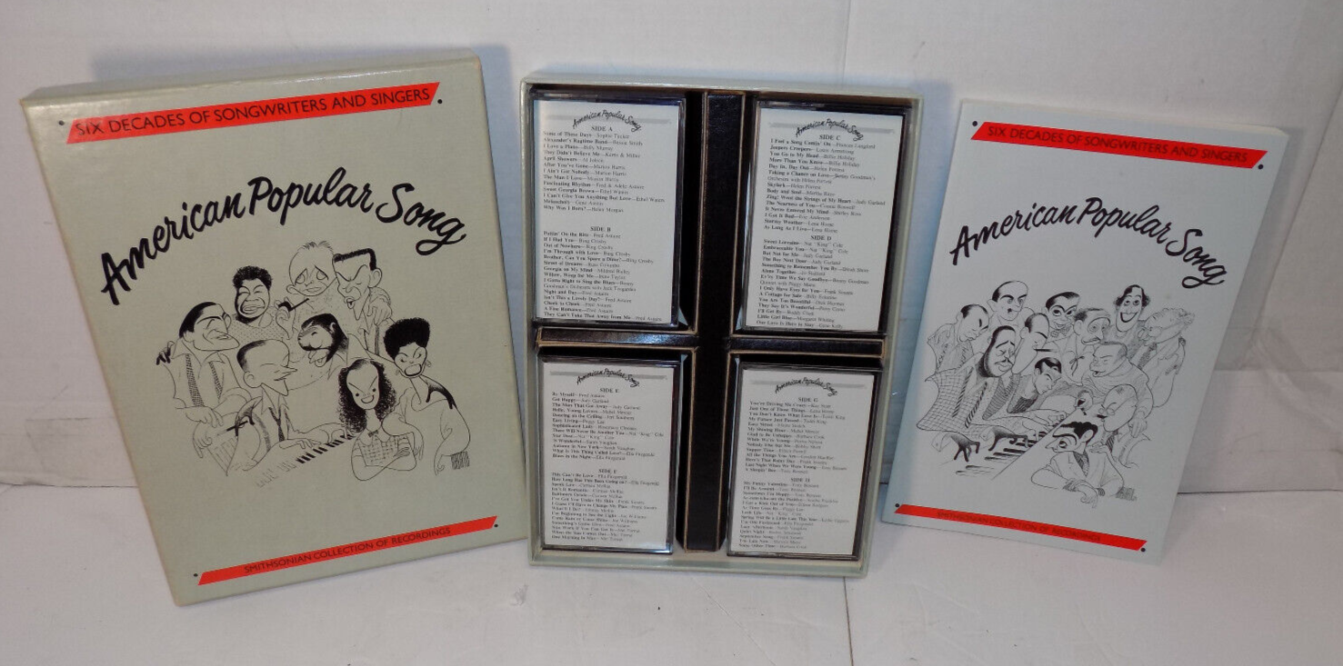 Primary image for American Popular Songs Oldies On 4 Cassettes Smithsonian 6 Decades Singers