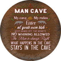 No Whining In Cave Novelty Circle Coaster Set of 4 - £15.89 GBP