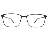 Bulova Eyeglasses Frames PRESTON BLACK Square Full Rim 55-17-140 - £35.04 GBP