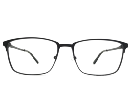 Bulova Eyeglasses Frames PRESTON BLACK Square Full Rim 55-17-140 - £34.82 GBP