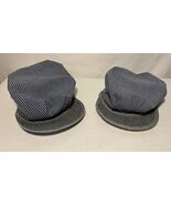 2 Vintage Penney’s Sanforized Hat Cap UNION MADE USA Blue White Striped ... - $160.37