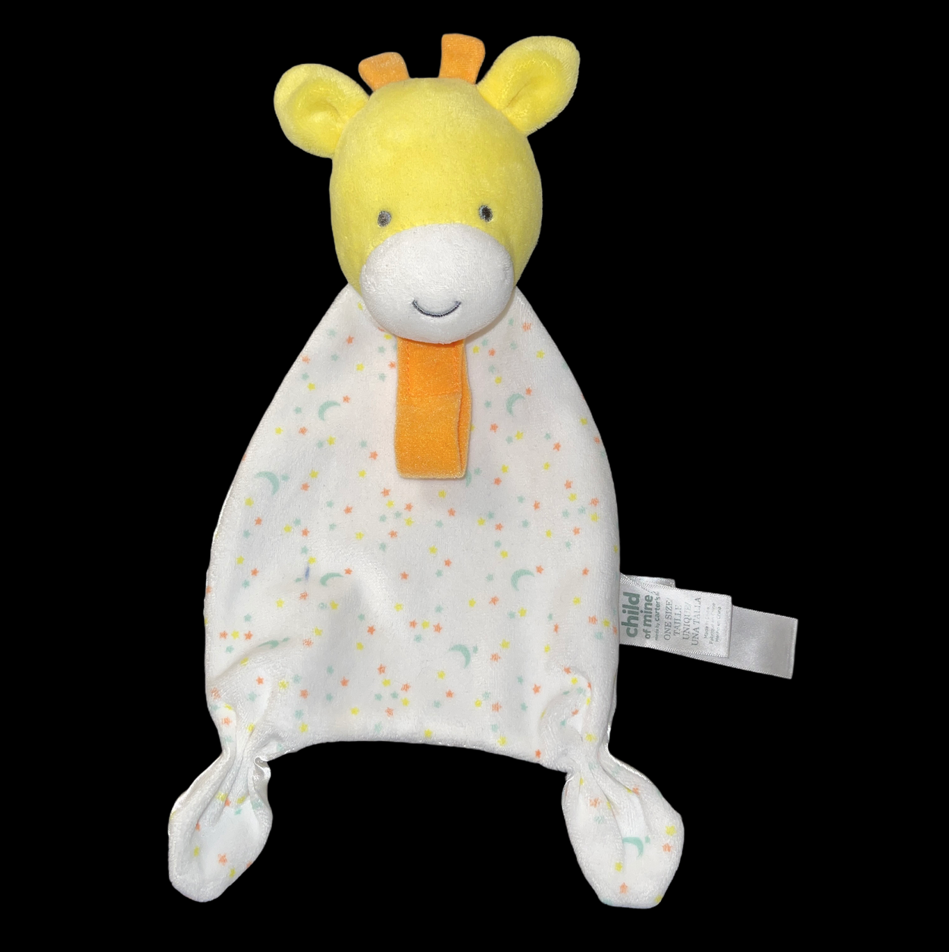 Child Of Mine By Carters Baby Satin Lovey Pacifier Clip Giraffe Rattle Moon Star - $15.99