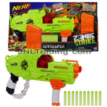 NERF Zombie Strike REVREAPER Blaster with Top Clip, Rev-Fire and 10 Elite Darts - £43.95 GBP