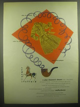 1946 Robes by Stafford Advertisement - art by Paul Rand - A Pipe dreamer&#39;s dream - $18.49