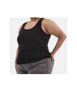 Terra &amp; Sky Women&#39;s Plus Size Scoop Neck Ribbed Tank Top Black Size 3X (... - $343.37 MXN