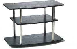 3-Tier Tv Stand, Black, By Convenience Concepts Designs2Go. - £65.48 GBP