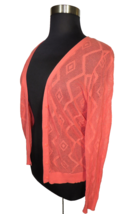 Torrid Coral Button Up Cotton Lightweight Knit Cardigan Long Sleeves Plus 2X - £19.51 GBP