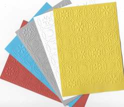 Embossed Paper. A6. Floral. Choice of Colour - €0,30 EUR+