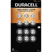 4 Pack Duracell Lithium 2032 Coin Batterie 12 count Exp 2030 sealed Child Secure - £36.39 GBP