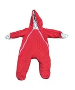 Baby Boden Double Zip Bunting Red Elephant Lining Size 6-12 months - $32.48 CAD