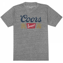 Coors Banquet Beer Classic Throwback Style T-Shirt Grey - £29.52 GBP+