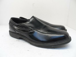 Nunn Bush Men&#39;s Slip-On Bleeker Street Oxfords Leather Black Size 13M - £22.44 GBP