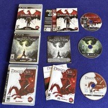 Dragon Age Trilogy Lot Origins Inquisition II 2 - PlayStation 3 PS3 Complete - £20.07 GBP