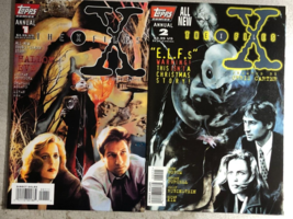 X-FILES ANNUAL lot of (2) issues #1 &amp; #2 (1995/1996) Topps Comics FINE+ - £15.47 GBP