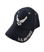 United States Air Force USAF Logo Baseball Hat Ball Cap Acrylic Navy Blu... - $26.35 CAD