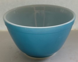 Vintage Pyrex Primary Blue 1 1/2 Pint Glass Mixing Bowl 401 Made USA - $28.71
