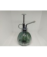 Ribbed Glass Water Spray Bottle Plant Mister Green MR1B - £11.24 GBP