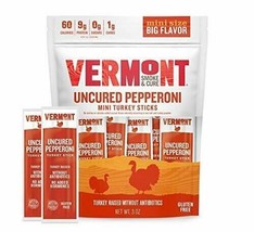 Vermont Smoke &amp; Cure Meat Sticks Uncured Pepperoni Turkey 6 (0.5 oz.) mini st... - $15.63