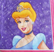 Disney Princess Glow Birthday Party Luncheon Dinner Napkins 16 Per Package New - £3.33 GBP