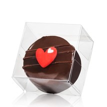 50Pcs Clear Single Chocolate Covered Ore Cookies Macaron Box For Wedding Favors  - £15.14 GBP