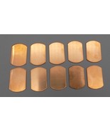 10 Copper Dog Tag Engraving Blanks Embossing Charm Fitment - $33.90