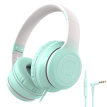 Wired Headphones For Kids Girls Boys Women With Microphone, Foldable Stereo 3.5M - £28.76 GBP