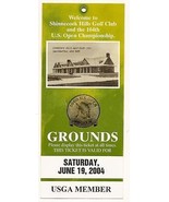 2004 US Open Ticket Saturday 6/19/04 Retief Goosen PGA - €171,33 EUR