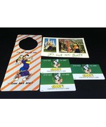 Goofy Savings &amp; Do Not Disturb &amp; Cards Disney Ephemera Book Pages Junk J... - $26.72