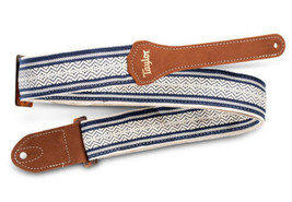 Taylor Academy Series Jacquard/Leather Strap, 2” White/Brown - £31.38 GBP