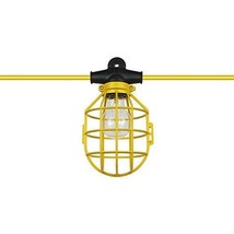 2 Pack Sunlite 50 foot 5 Temporary Portable String Work Light Lighting Yellow - £166.29 GBP