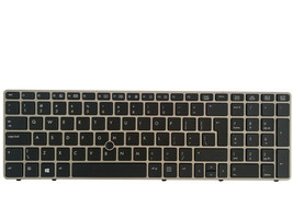 New Genuine For Hp Elitebook 8570P Keyboard 701986-001 W/Pointer - £34.47 GBP