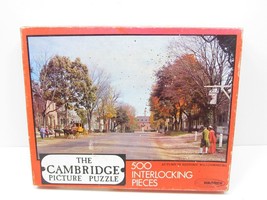 Vintage Puzzle 500 Pc Interlocking Autumn in Historic Williamsburg NEW box wear - £6.16 GBP