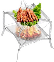 Kingcamp Folding Campfire Grill Kit Camp Grill Over Fire Stainless Steel, Bbq. - £41.68 GBP