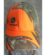 John Deere Logo Baseball Hat Cap Brown Realtree Camo Dri-Duck Orange Gre... - £7.14 GBP