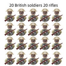 20Pcs/Set WW2 Military Soldier Building Blocks Action Figure Bricks Toys A016 - £19.23 GBP