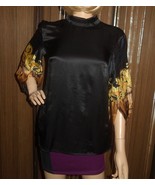 ROBERTO CAVALLI &quot;CAMICIA&quot; 100% silk BLOUSE TOP SZ 42 us 8 new - $401.81 CAD