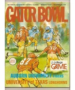1974 Gator Bowl Game Program Auburn Tigers Texas Longhorns Earl Campbell - £86.85 GBP