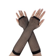 New Fashion Neon Fishnet Fingerless Long Gloves Leg Arm Cuff Party Wear Fancy Dr - £40.46 GBP