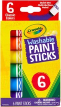 Crayola Washable Paint Sticks 6 Per Pkg - £18.49 GBP