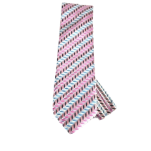 Barcelona Cravatte Men&#39;s Tie Hanky Silver Blue Black Coral Lavender 3.25&quot; Wide - £16.01 GBP