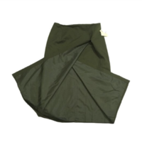 Hasting and Smith Back Zip Knee Length Green Faux Wrap Skirt Size 14 With Tag - £11.79 GBP