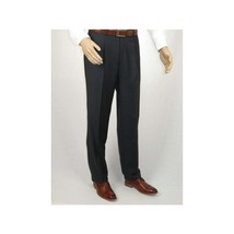 Men's MANTONI Pleated Pants 100% Wool Super 140's Classic Fit  46306-3 Charcoal image 2
