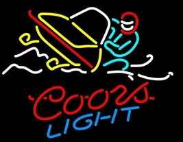 New Coors Light Snowmobile Bar Beer Neon Sign 24&quot;x20&quot;  - £195.90 GBP