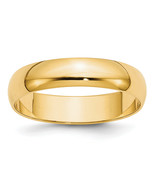 10k Gold 5mm Lightweight Half Round Wedding Band Size 13 1HRL050 - $807.57 CAD