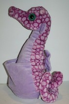 K & M Seahorse Large 16" Purple Plush Sea Horse Stuffed Big Blue Eyes Soft Toy - $24.19