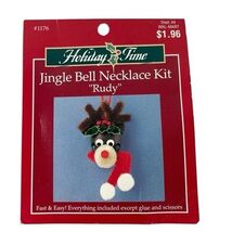 Westrim Jingle Bell Necklace Kit Rudy Red Nose Reindeer Christmas Craft - $233.99 MXN