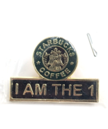 Starbucks Coffee &quot;I Am The One&quot; Siren Logo Enamel Pin Green Promotional - $27.39 CAD